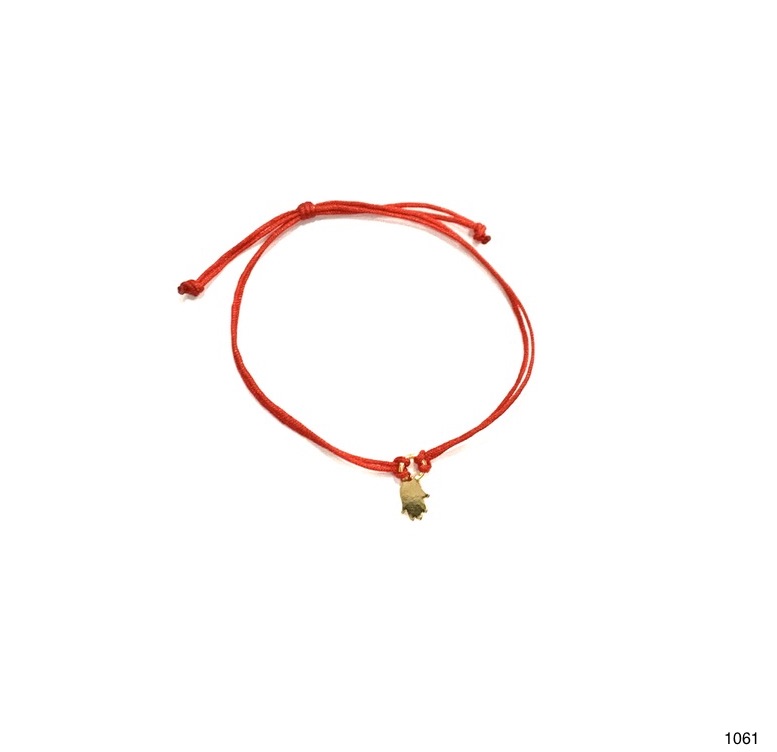 Pulsera de hilo con dije de Mano